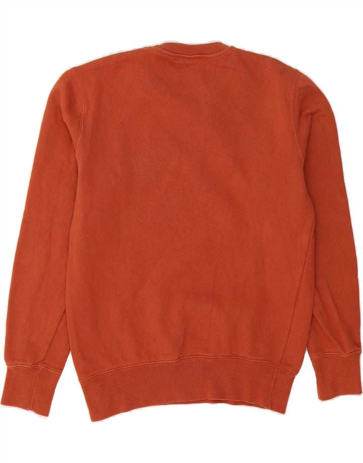CHAMPION Mens Graphic Sweatshirt Jumper Small Orange Cotton Vintage Champion and Second-Hand Champion from Messina Hembry 