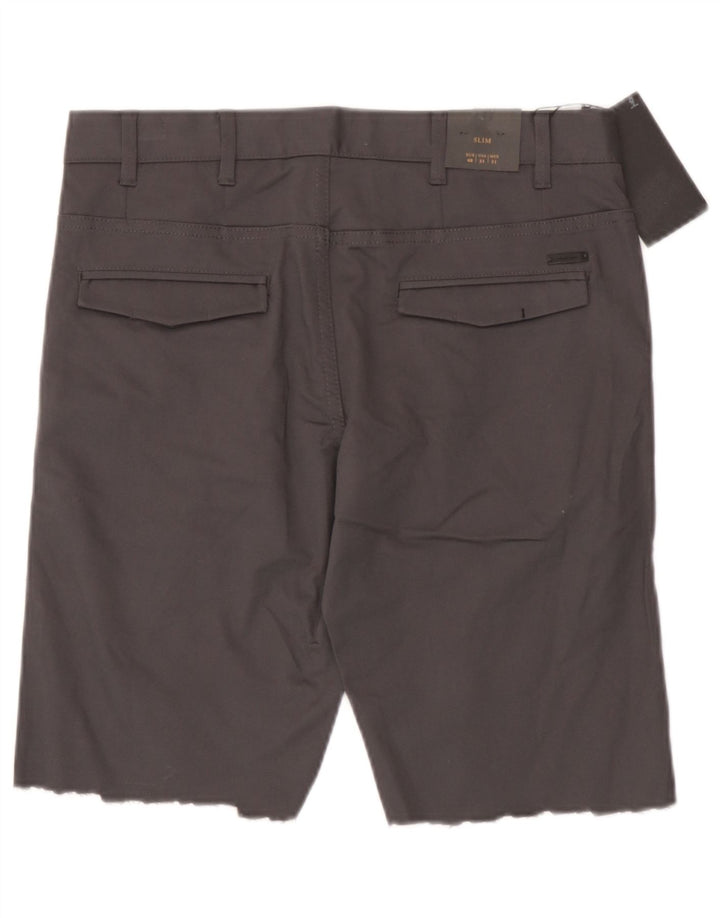 Zara Herren Chinoshorts EU 40 Medium W31 Graue Baumwolle