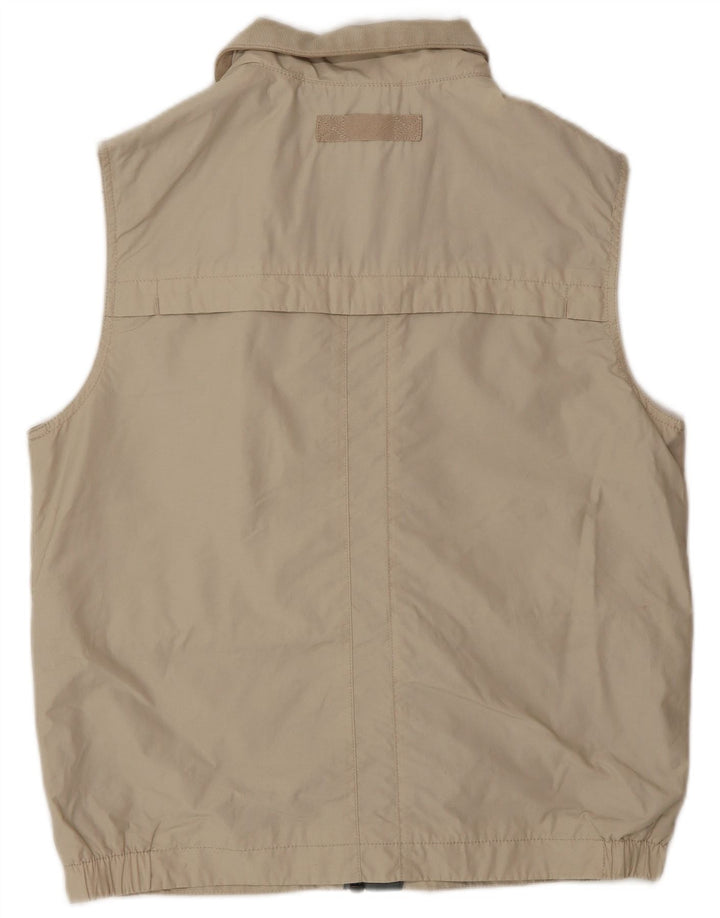 Marks & Spencer Herren Utility Gilet UK 36 Small Beige Polyester
