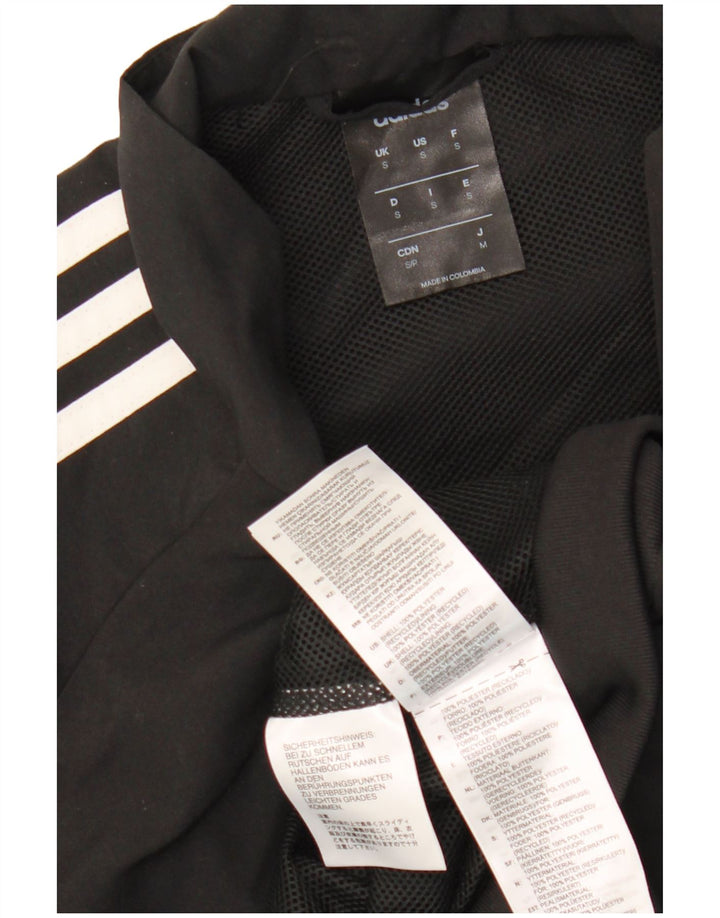 Adidas Herren Climalite Trainingsanzug Top Jacke Small Schwarz Polyester