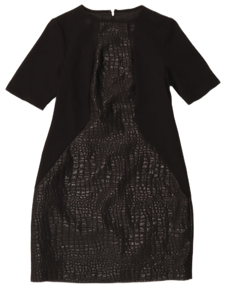 Coast Damen Etuikleid UK 12 Mittelschwarze Viskose