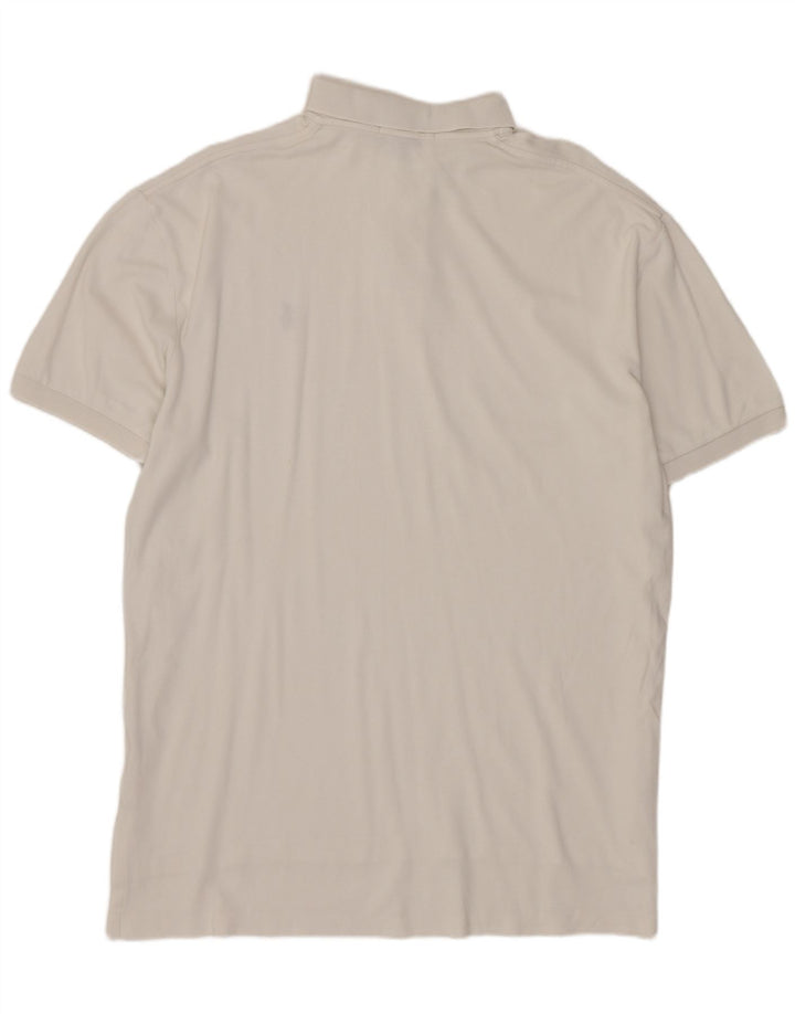 Polo Ralph Lauren Herren-Poloshirt aus mittelweißer Baumwolle