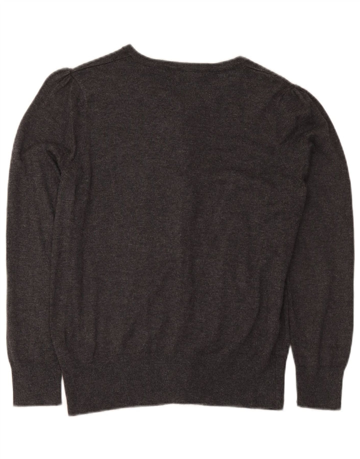 Marks & Spencer Damen Strickjacke Pullover UK 14 Mittelgraue Viskose