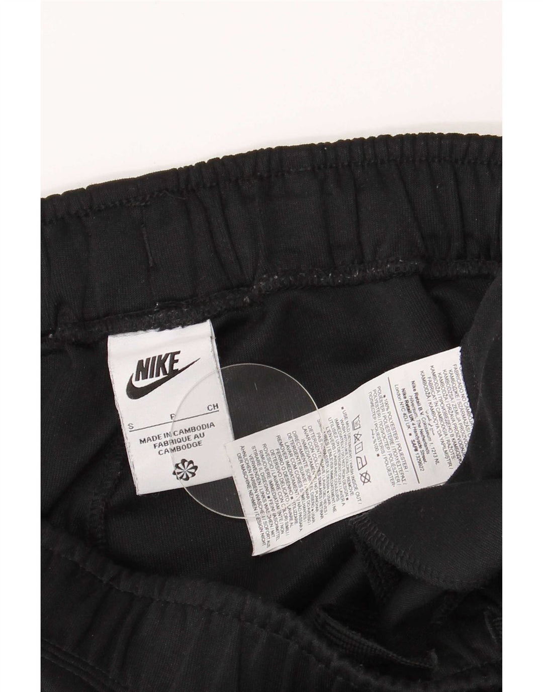 Nike Herren-Trainingshose mit Grafik, Jogginghose, Größe S, Schwarz, Polyester