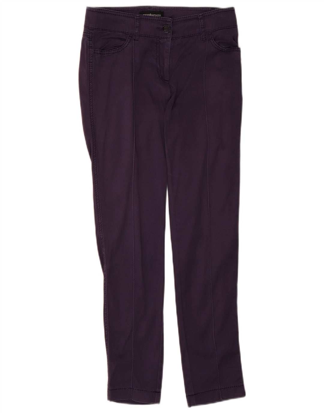 Roccobarocco Damen Slim Freizeithose US 6 Medium W28 L28 Marineblau
