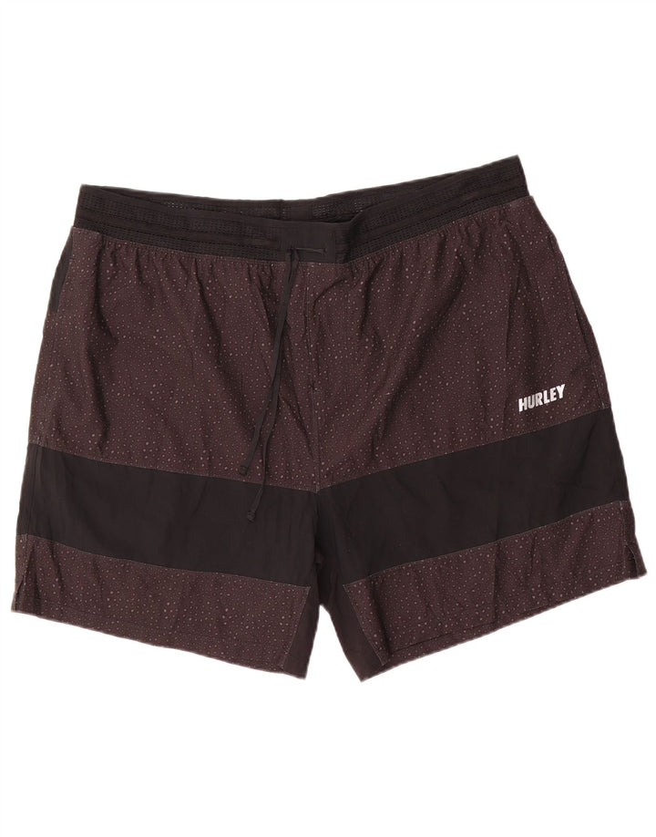 Hurley Herren Phantom Badeshorts 2XL Schwarz gepunktetes Polyester