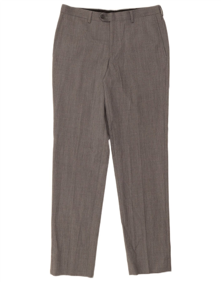 MICHAEL KORS Herren Slim Anzughose W30 L30 Graue Wolle