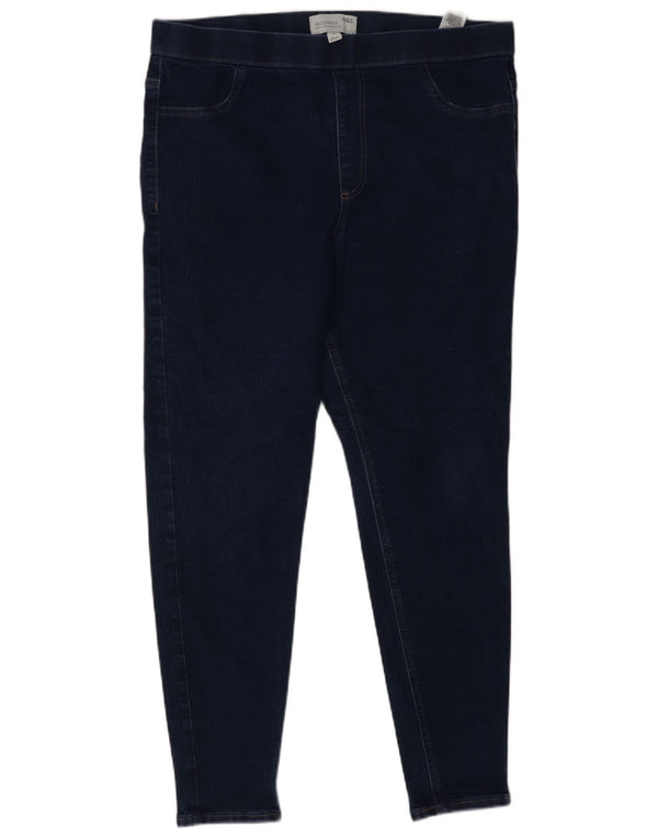 Marks & Spencer Damen Jegging-Jeans UK 16 Large W34 L27 Marineblaue Baumwolle