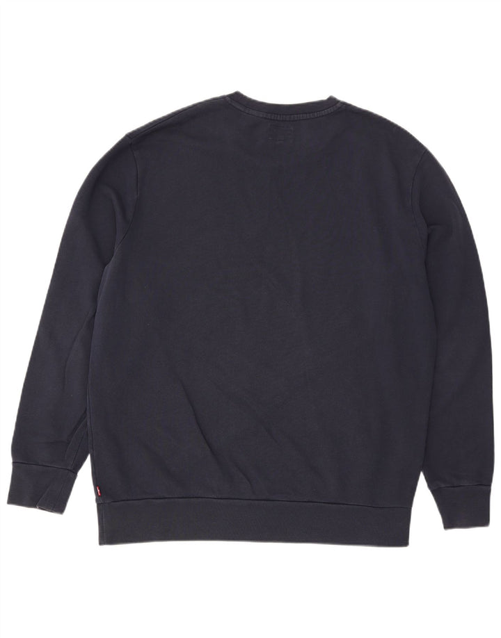 Levi's Herren-Sweatshirt mit Grafik, groß, marineblau, Baumwolle