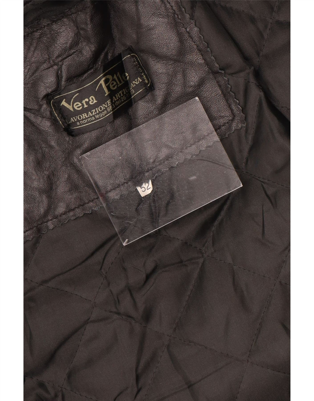 LAVORAZIONE ARTIGIANA Herren Lederjacke IT 52 XL Schwarzes Leder