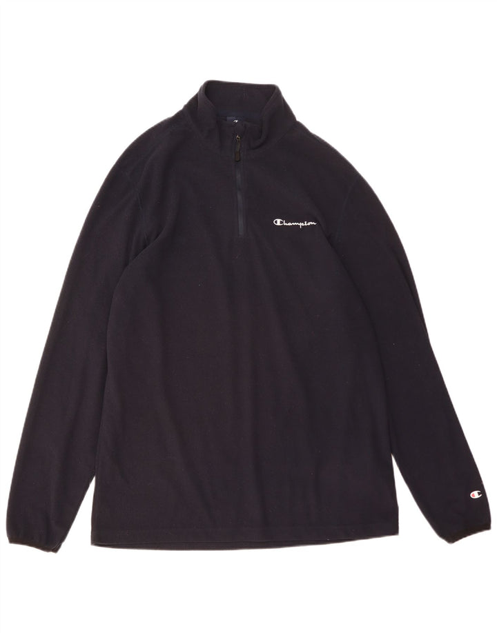 Champion Herren-Fleecepullover mit Reißverschluss, 2XL, Marineblau, Polyester