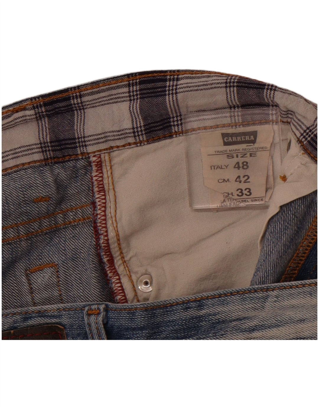 CARRERA Mens Distressed Denim Shorts IT 48 Medium W33  Blue Cotton