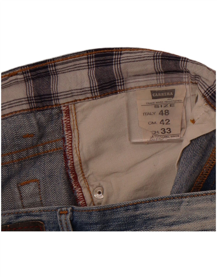CARRERA Mens Distressed Denim Shorts IT 48 Medium W33  Blue Cotton