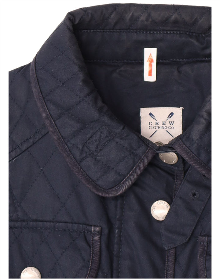 Crew Clothing Damen-Steppjacke in normaler Passform, Gr. 10, Marineblau