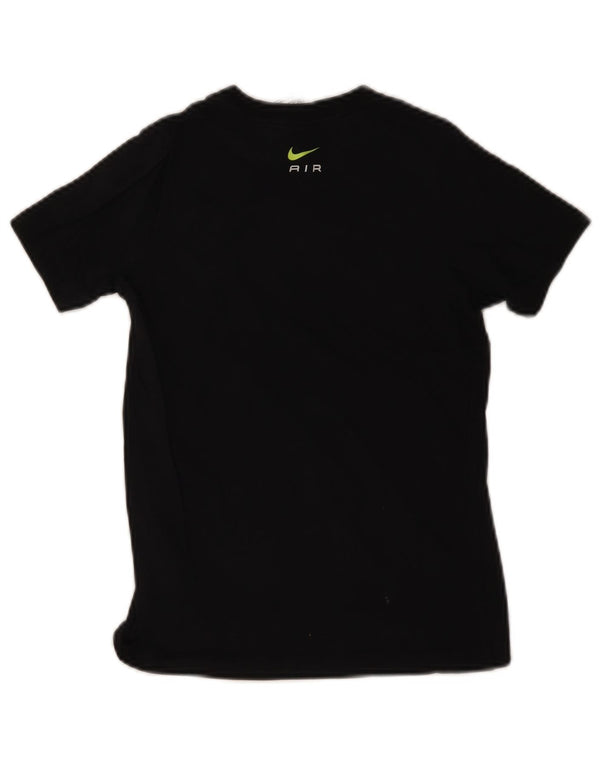 Nike Jungen-T-Shirt mit Grafik, 8–9 Jahre, Größe S, schwarze Baumwolle