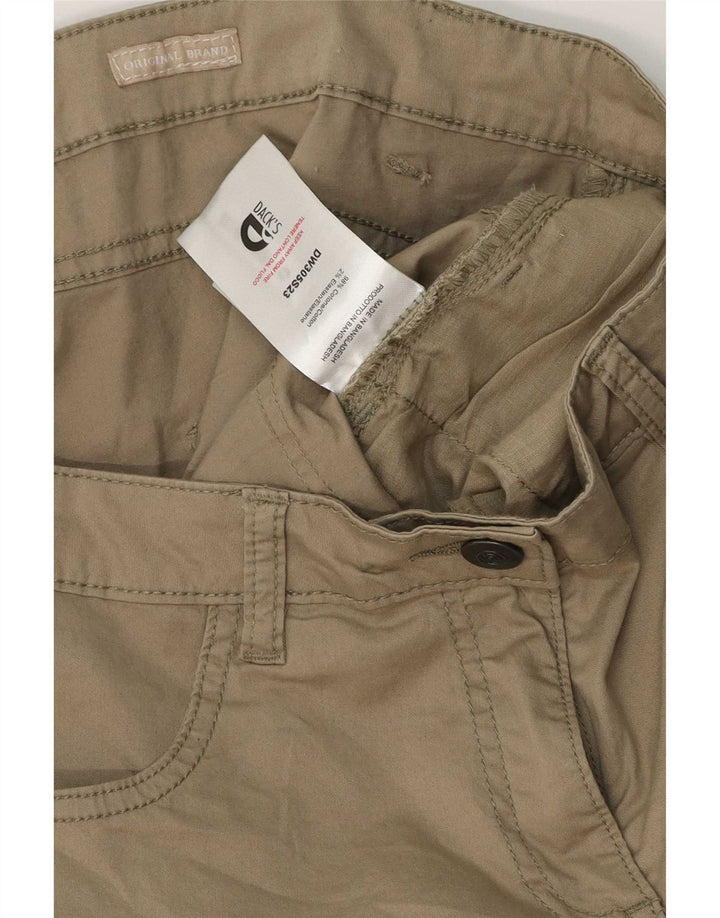 Dack's Damen-Freizeitshorts IT 44 Medium W32 Khaki Baumwolle