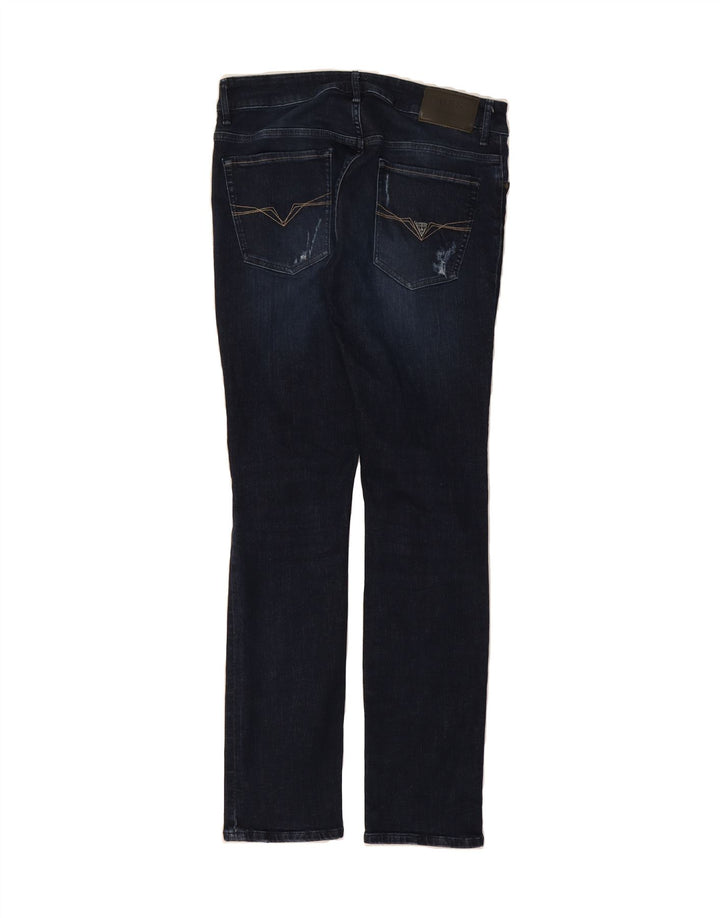 GUESS Womens Slim Jeans W32 L31 Navy Blue Cotton Vintage Guess and Second-Hand Guess from Messina Hembry 