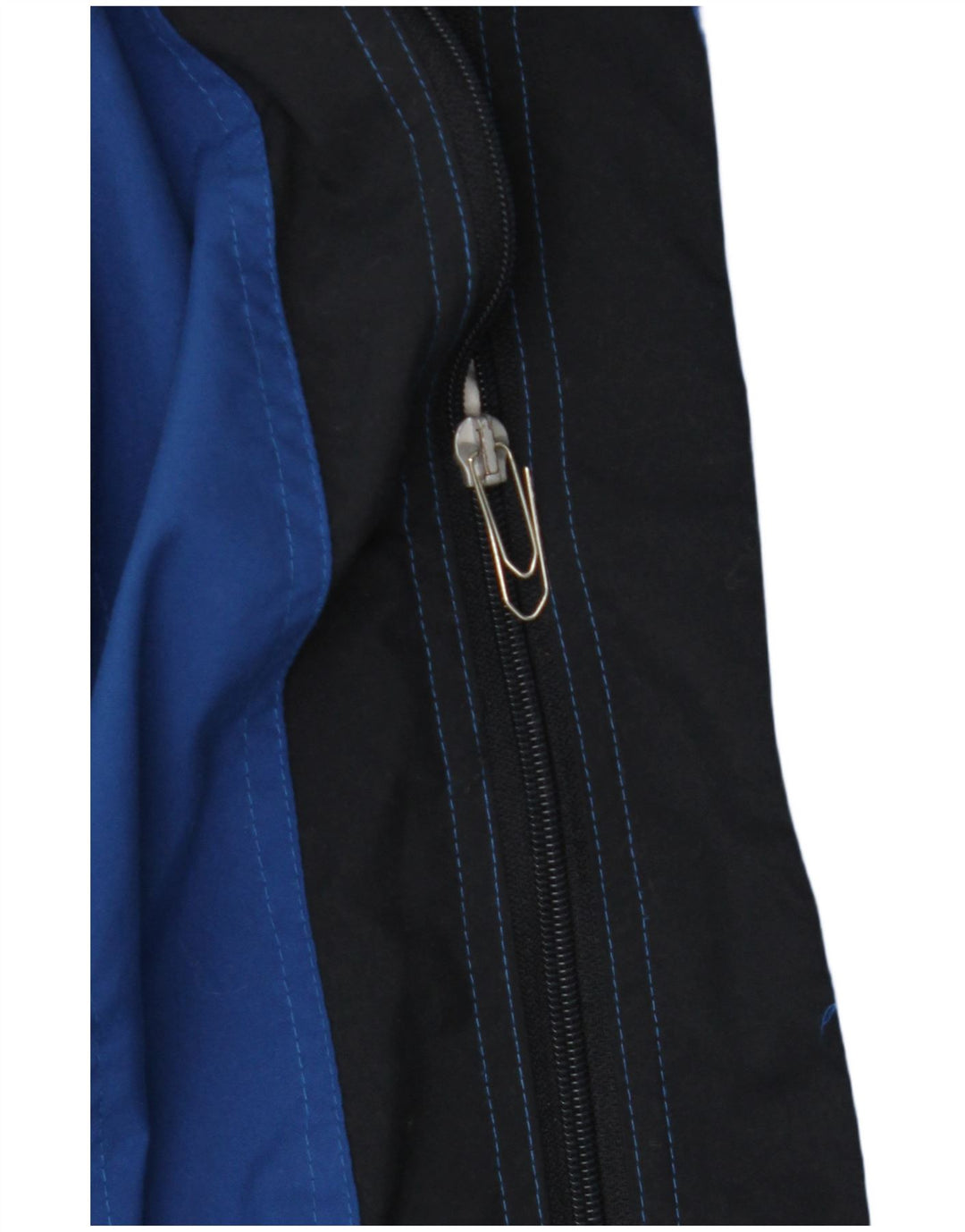 HUMMEL Mens Tracksuit Top Jacket Medium Navy Blue Colourblock Polyester