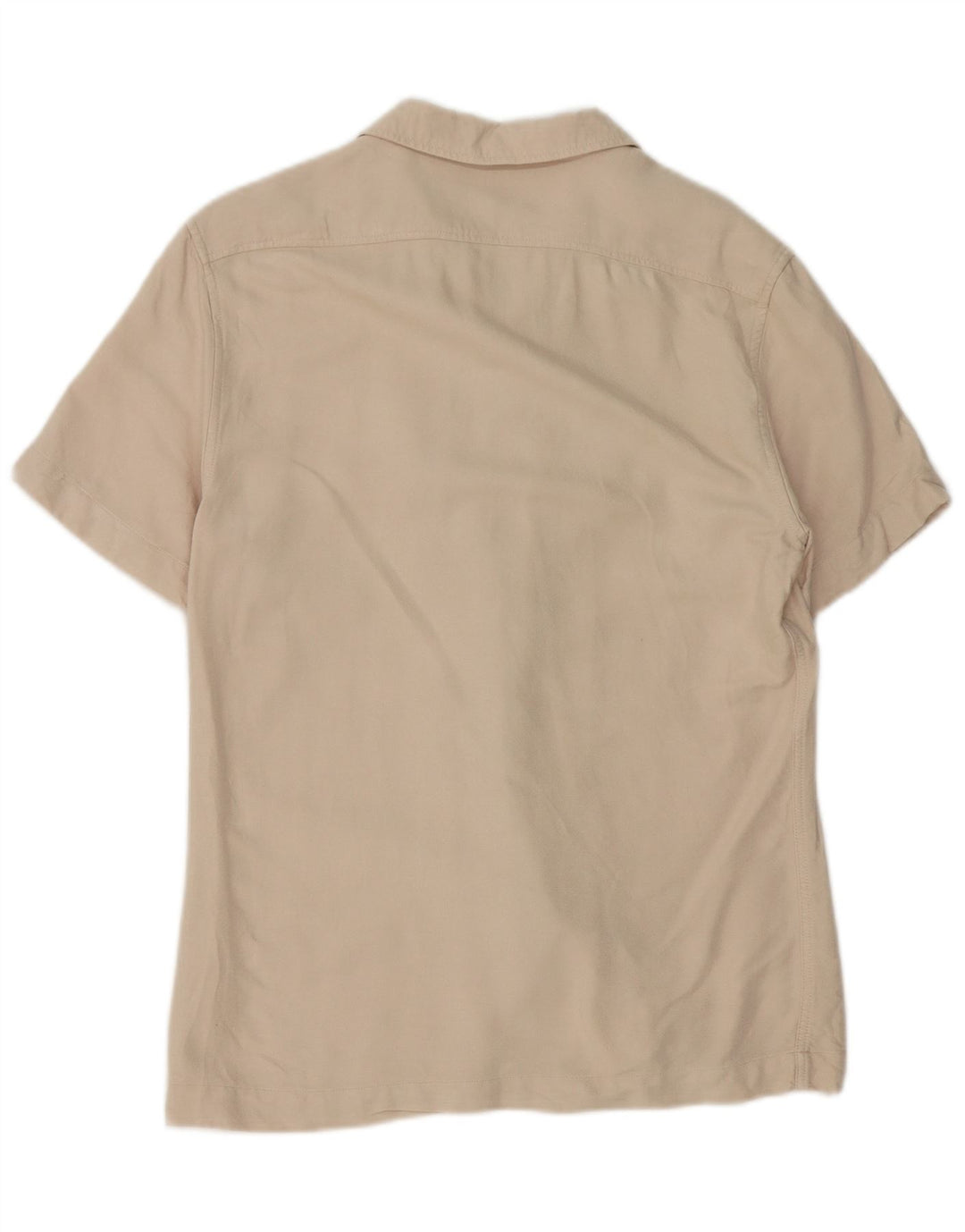 REISS Herren Kurzarm-Hemd mit normaler Passform, Größe S, Beige