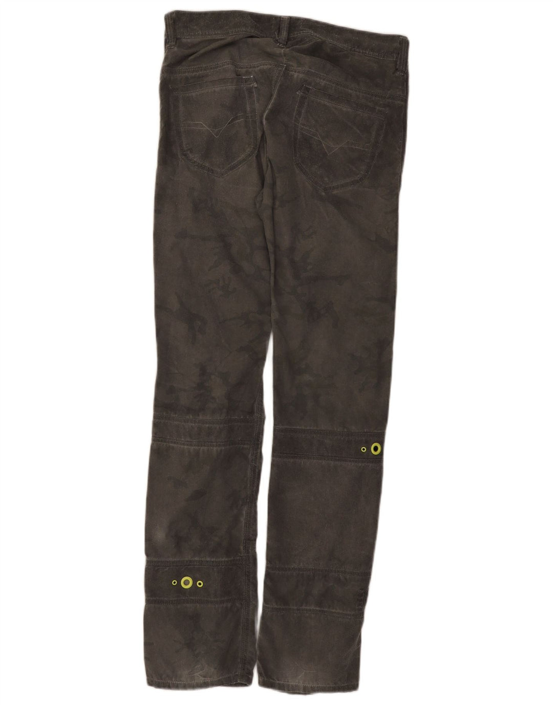 Diesel Damen Slim Freizeithose W28 L31 Graues Camouflage-Polyester