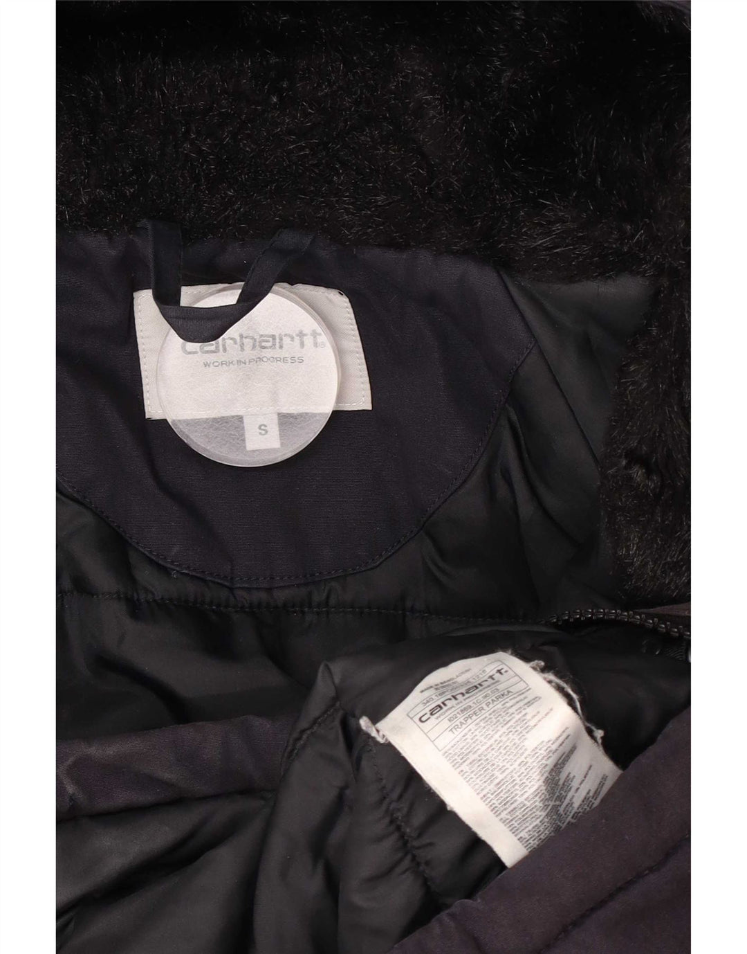 Carhartt Herren-Windbreakerjacke mit Kapuze, UK 36, Größe S, Marineblau, Polyester