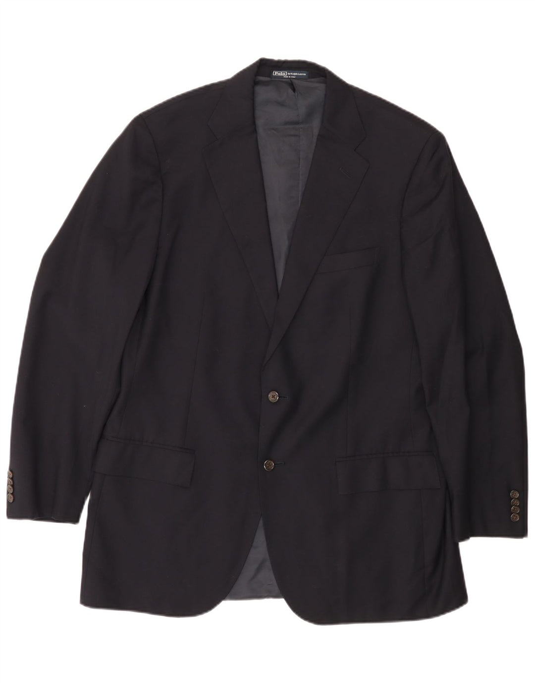 POLO RALPH LAUREN Herren 2-Knopf-Blazerjacke UK 44 2XL Marineblaue Wolle