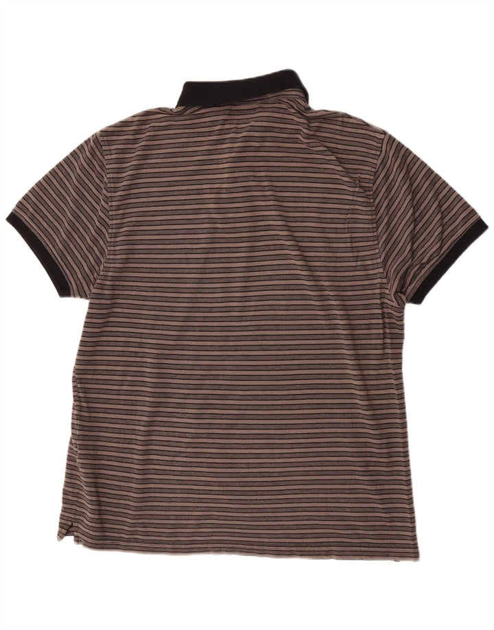 Levi's Herren-Poloshirt XL, braun gestreift, Baumwolle