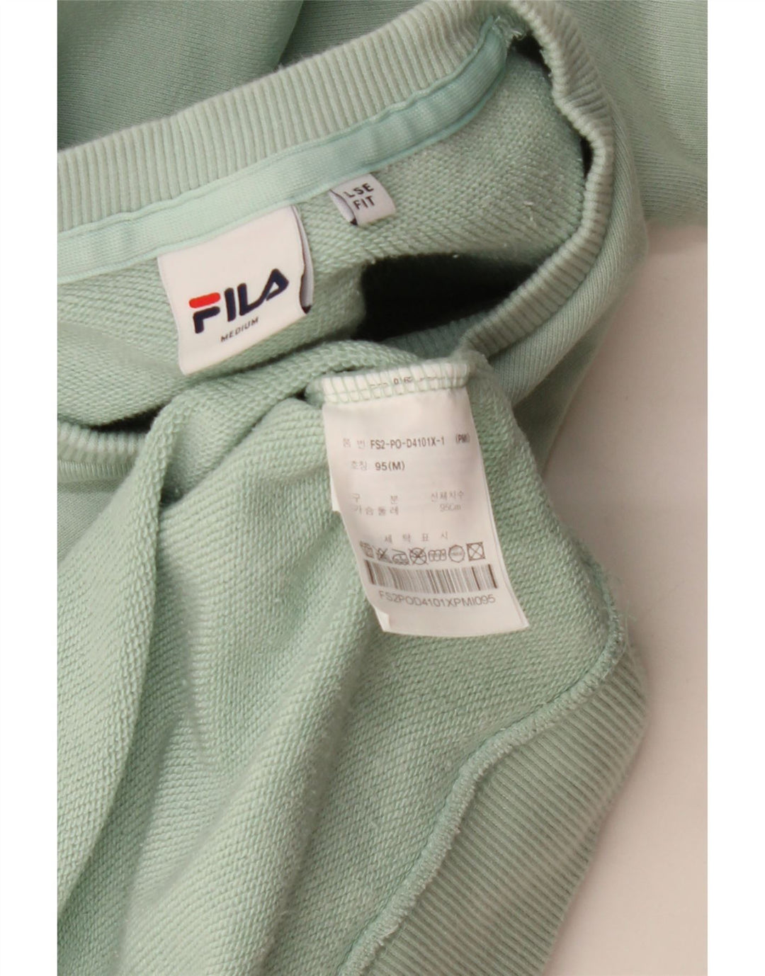 FILA Herren-Sweatshirt-Pullover aus mitteltürkisfarbener Baumwolle
