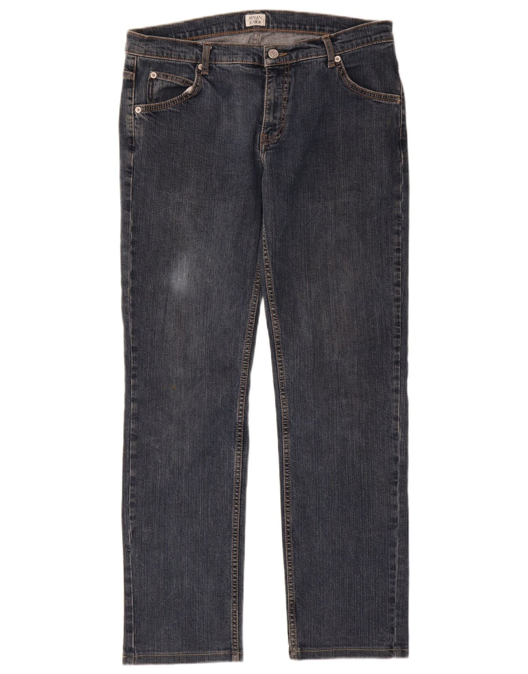 ARMANI JUNIOR gerade Jeans für Jungen, 15–16 Jahre, W32, L30, blaue Baumwolle
