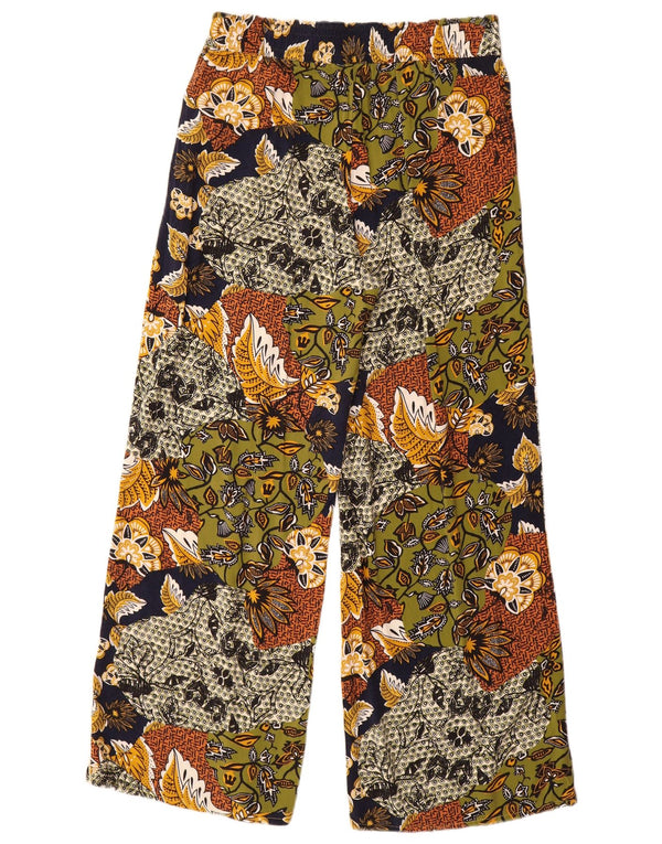 Esprit Damenhose UK 12 Medium W30 L30 Mehrfarbige Viskose mit Blumenmuster