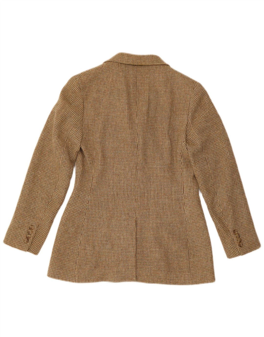 Ralph Lauren Damen-Blazerjacke mit 3 Knöpfen, US 10, großes braunes Karomuster
