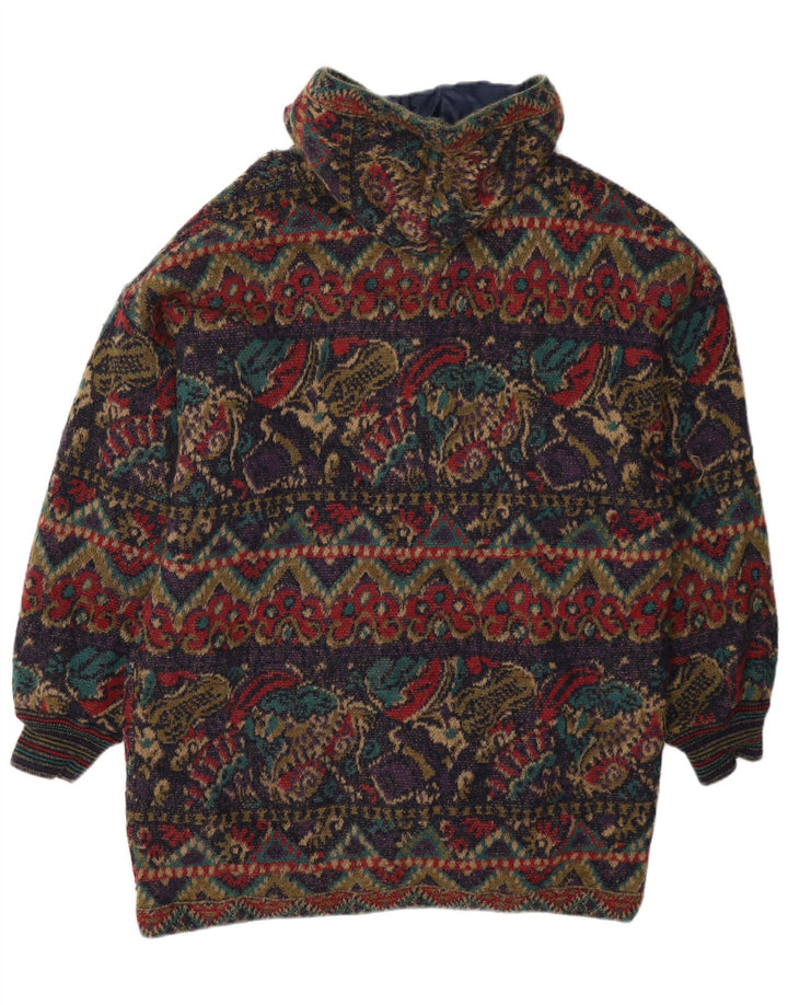 Vintage Herren Wendejacke mit abstraktem Muster UK 42 XL Mehrfarbig