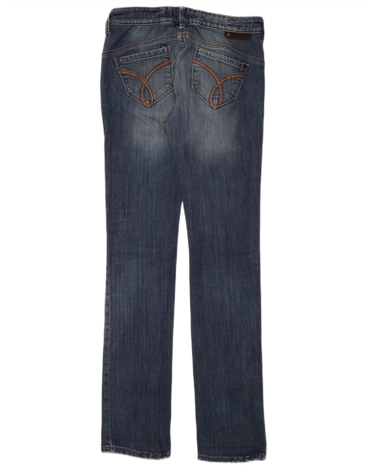 Calvin Klein Damen Slim Jeans W27 L34 Blaue Baumwolle