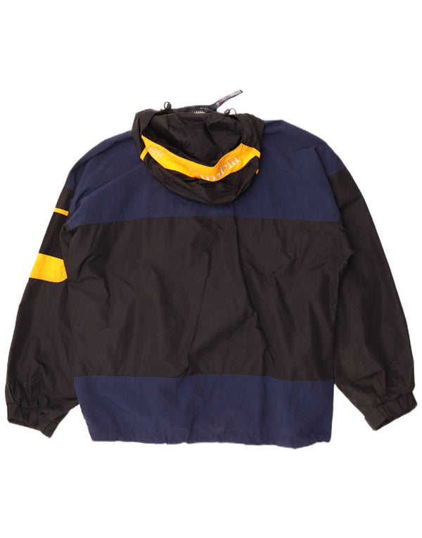 Columbia Herren-Regenjacke mit grafischer Kapuze, UK 40, Größe L, Schwarz, Farbblock