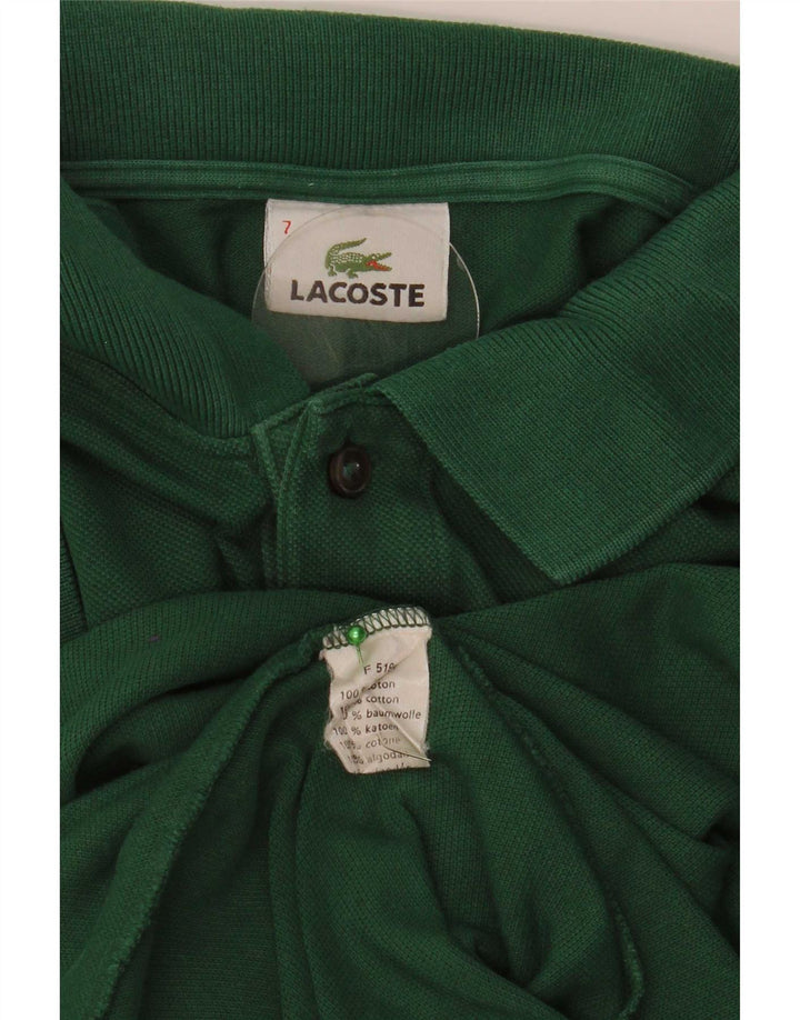 Lacoste Herren Poloshirt Größe 7 2XL Grüne Baumwolle