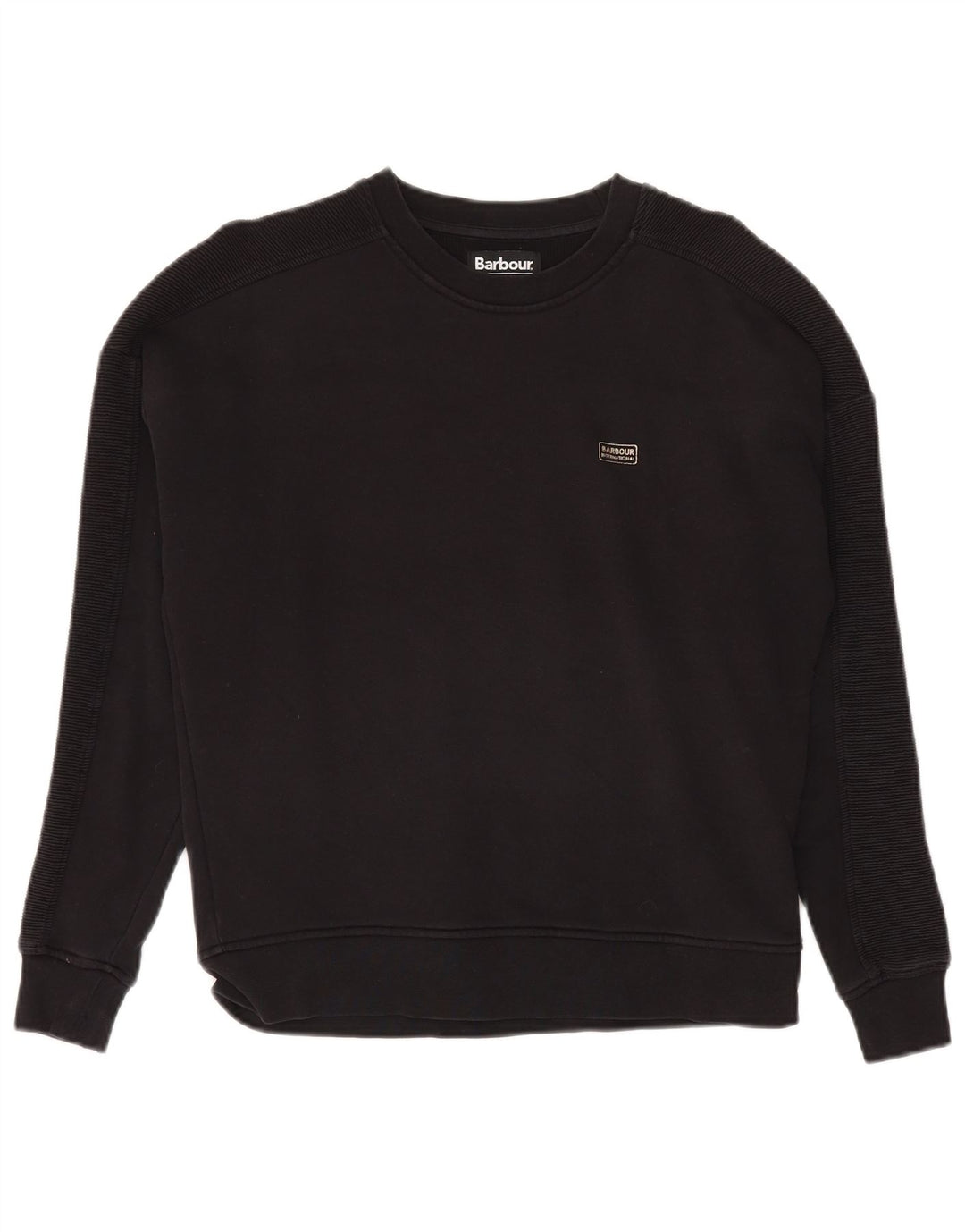 BARBOUR Damen-Sweatshirt in Übergröße, Größe S, Größe S, Schwarz, Baumwolle