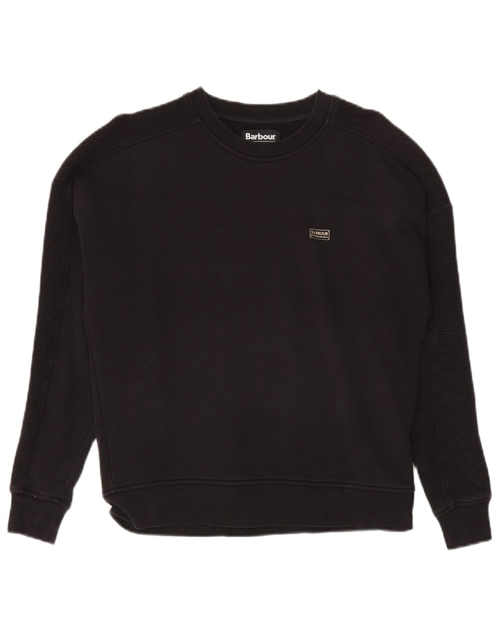 BARBOUR Damen-Sweatshirt in Übergröße, Größe S, Größe S, Schwarz, Baumwolle