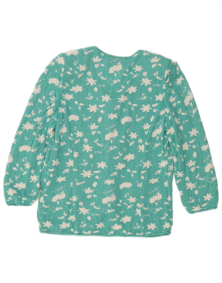 STIZZOLI Damen-Strickjacke mit abstraktem Muster, Gr. 40, Gr. Grün