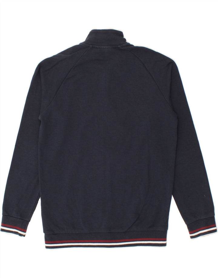ELLESSE Boys Graphic Tracksuit Top Jacket 11-12 Years Navy Blue Cotton Vintage Ellesse and Second-Hand Ellesse from Messina Hembry 