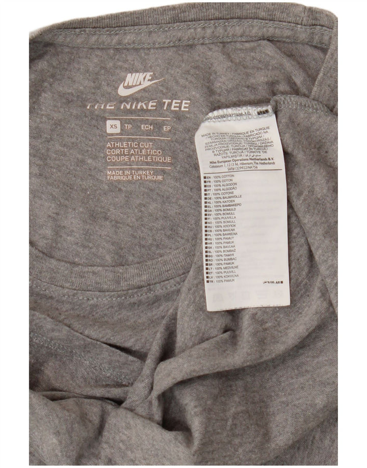 Nike Herren T-Shirt Top XS Grau Baumwolle