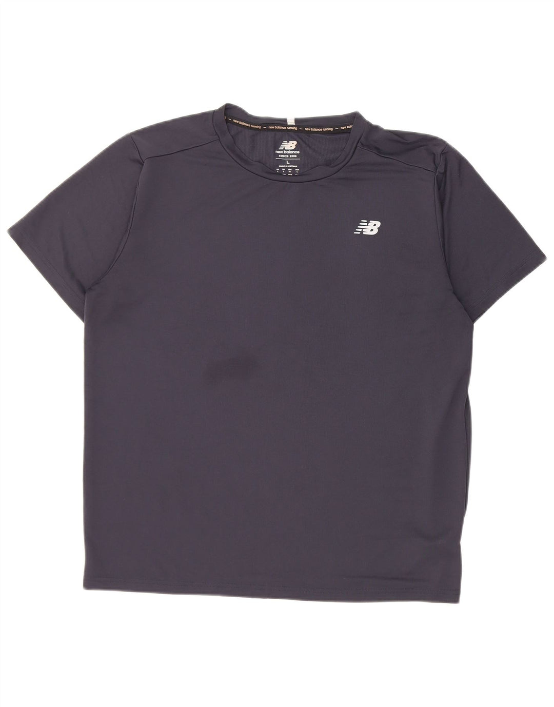 New Balance Herren T-Shirt Top Large Marineblau Polyester