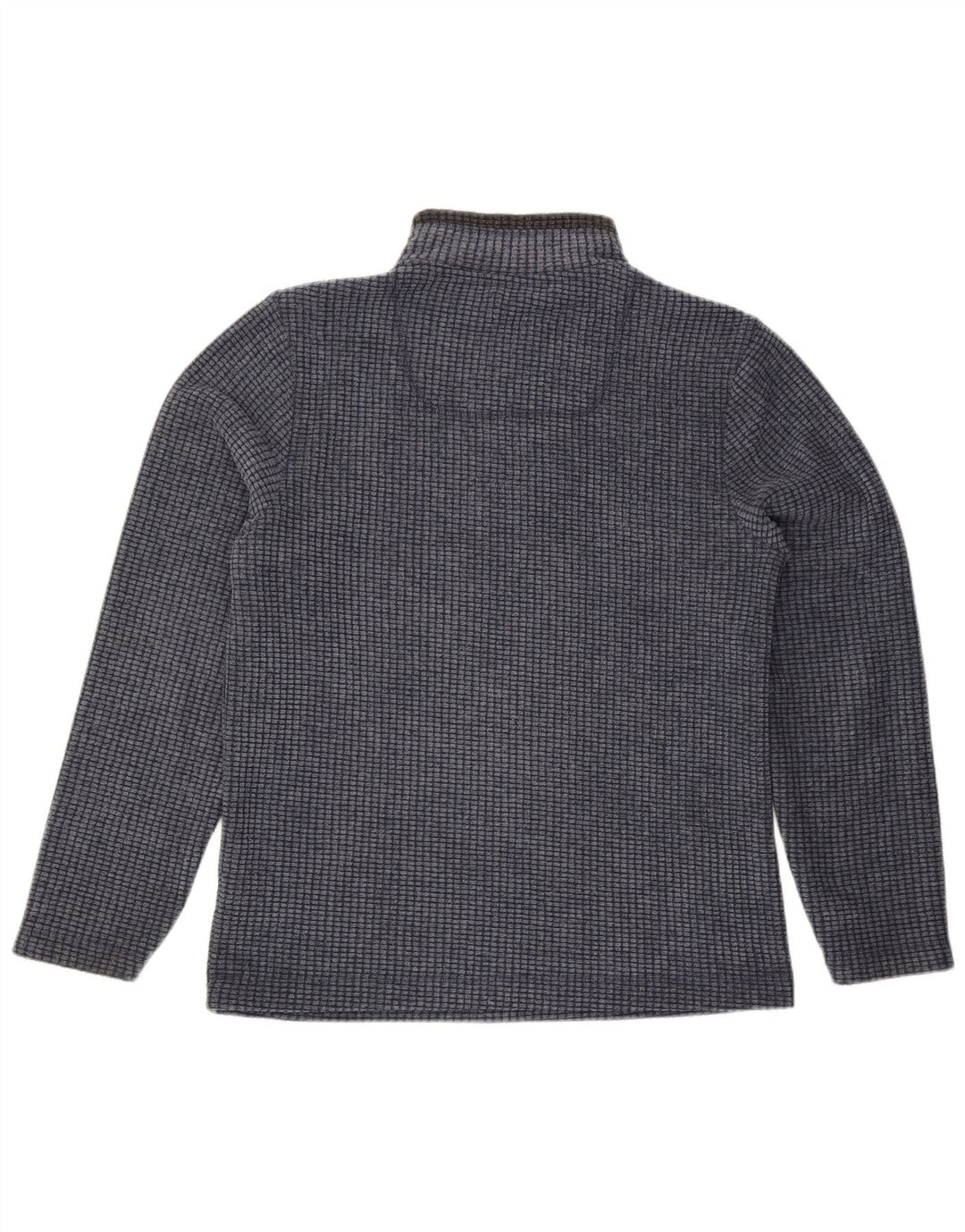 Weird Fish Herren-Fleecepullover mit Reißverschluss am Hals, Größe S, Marineblau, Polyester