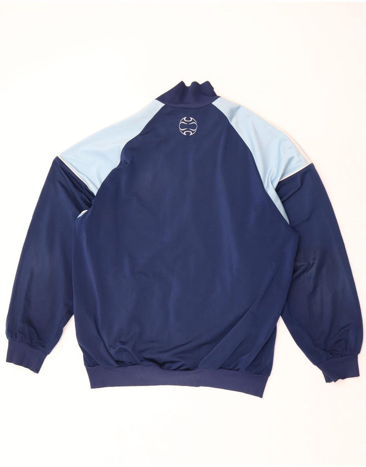 Adidas Herren-Trainingsanzug-Top-Jacke, UK 40/42, mittleres Marineblau, Farbblock