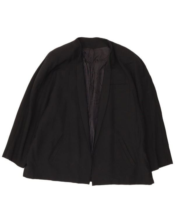 Marina Rinaldi Damen offene übergroße Blazerjacke Größe 31 XL Schwarz