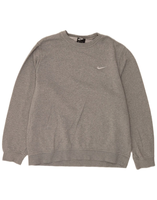 Nike Herren Sweatshirt Pullover 2XL Grau Baumwolle