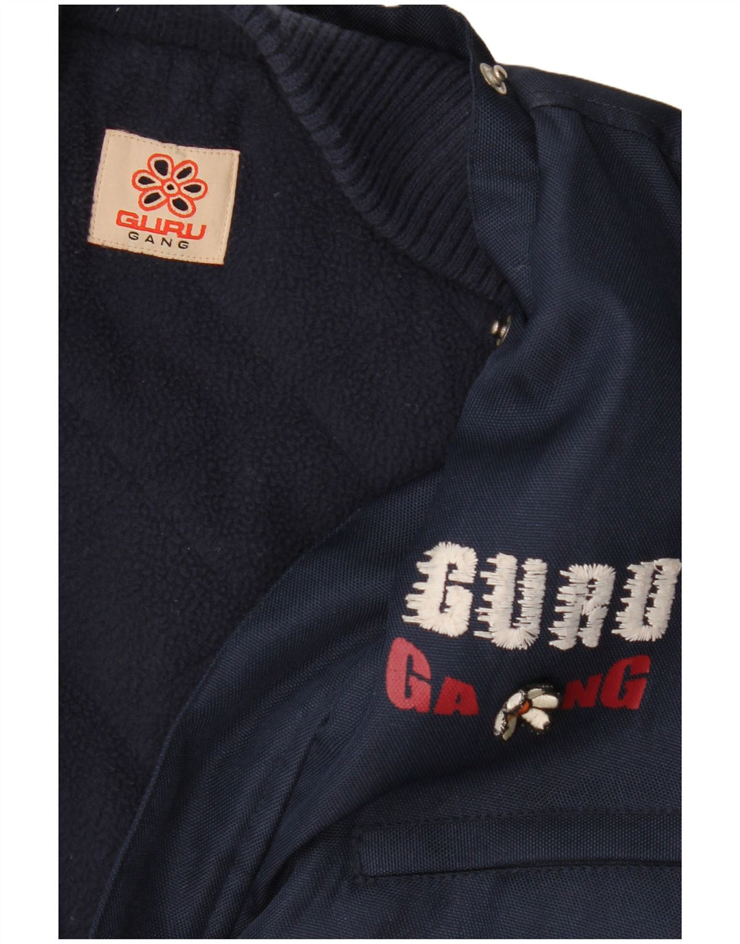 Guru Damen Bomberjacke mit Grafik, UK 16, Größe L, Marineblau