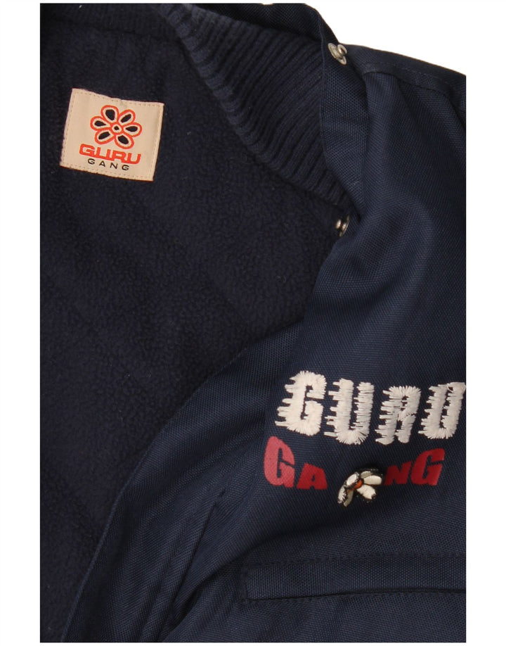 Guru Damen Bomberjacke mit Grafik, UK 16, Größe L, Marineblau