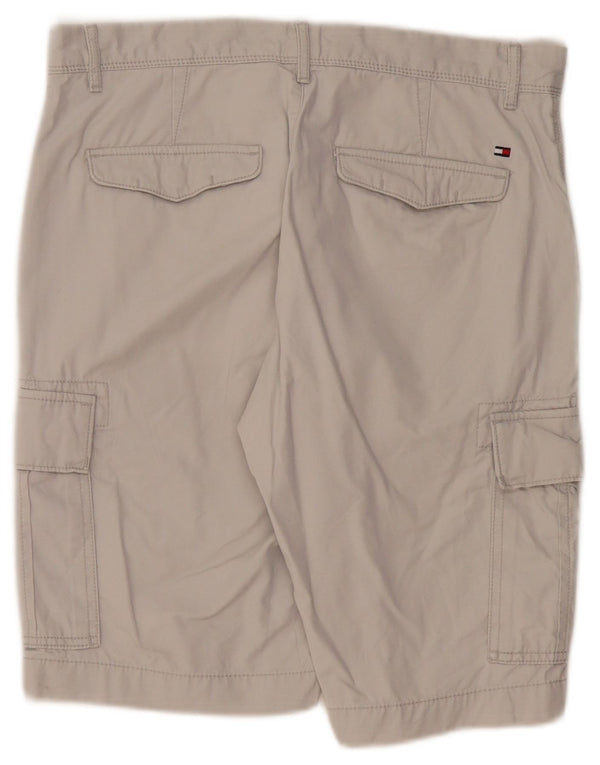 TOMMY HILFIGER Herren Cargo Shorts W31 Mittelgraue Baumwolle