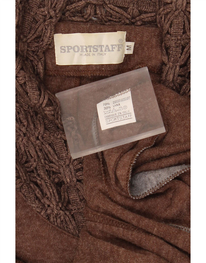 SPORT STAFF Damen-Maxikleid mit langen Ärmeln, UK 12, Mittelbraun, Acryl