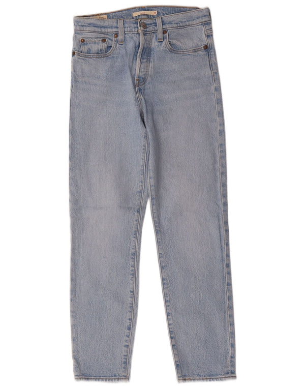 Levi's Damen Wedgie Straight Jeans W26 L27 Blaue Baumwolle